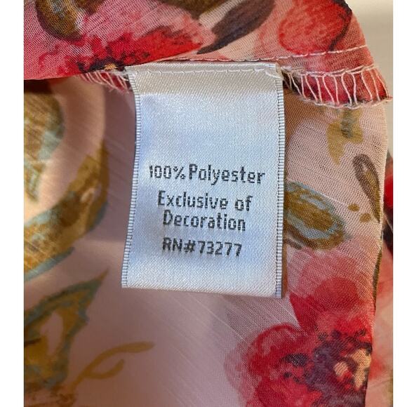 Disney Collection by LC Lauren Conrad Blouse Snow White Sz XS Floral Fairycore - Picture 6 of 9